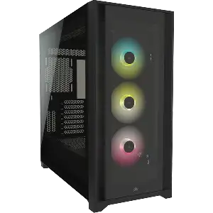 CORSAIR iCUE 5000X RGB MID-TOWER ATX BLACK CASE 